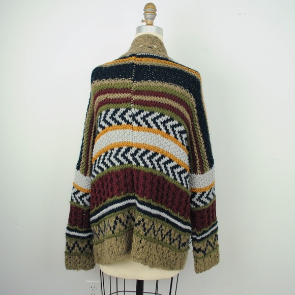 Line Knitwear Sweater Cardigan Folk - Picture 3 of 5
